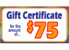 $75 Gift Certifcate